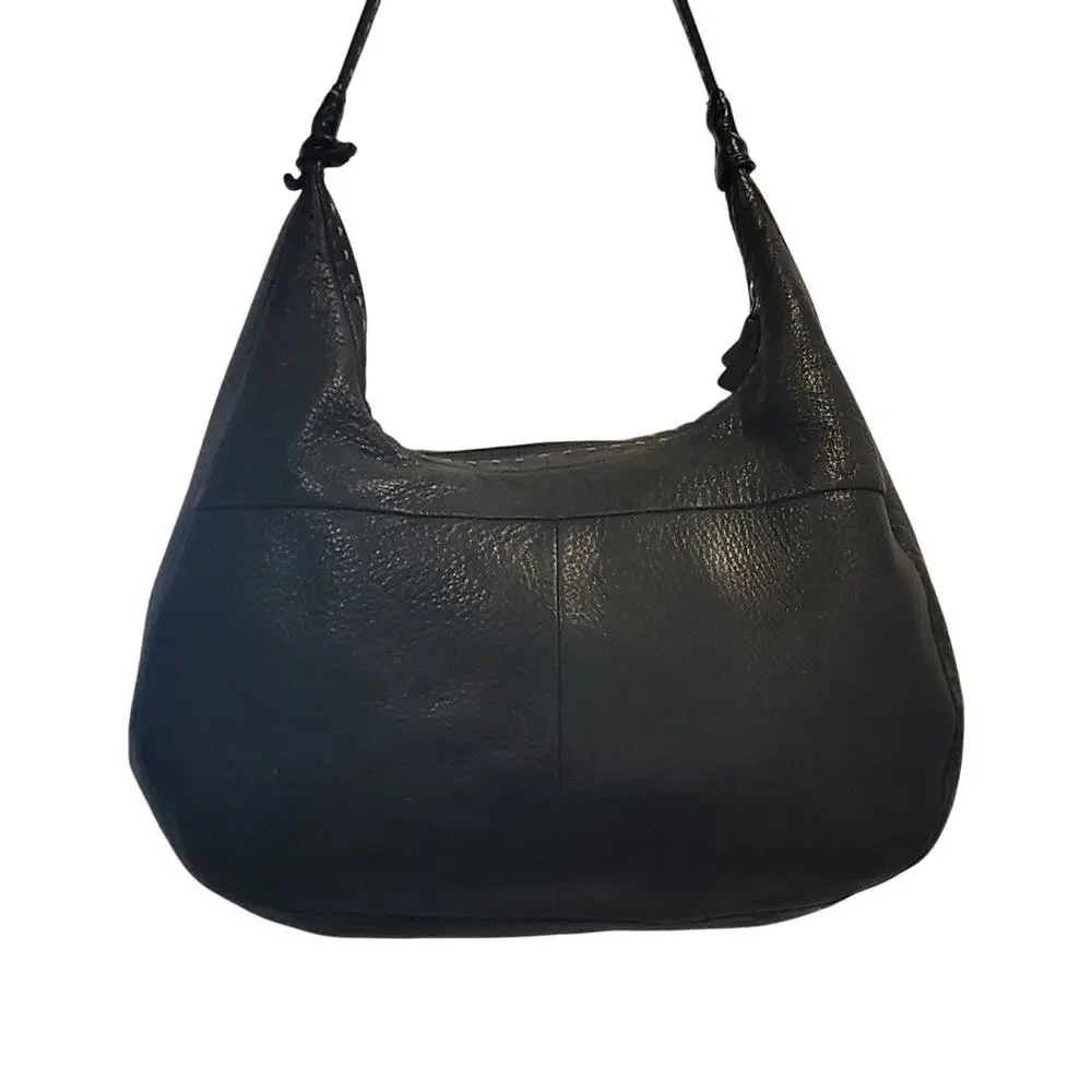 Vintage Fossil Pebbled Leather Hobo